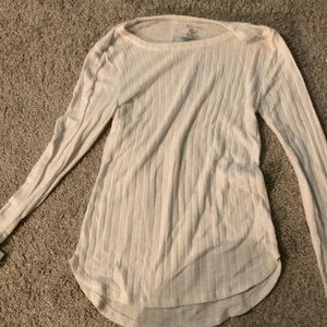 Kids white long sleeve size large